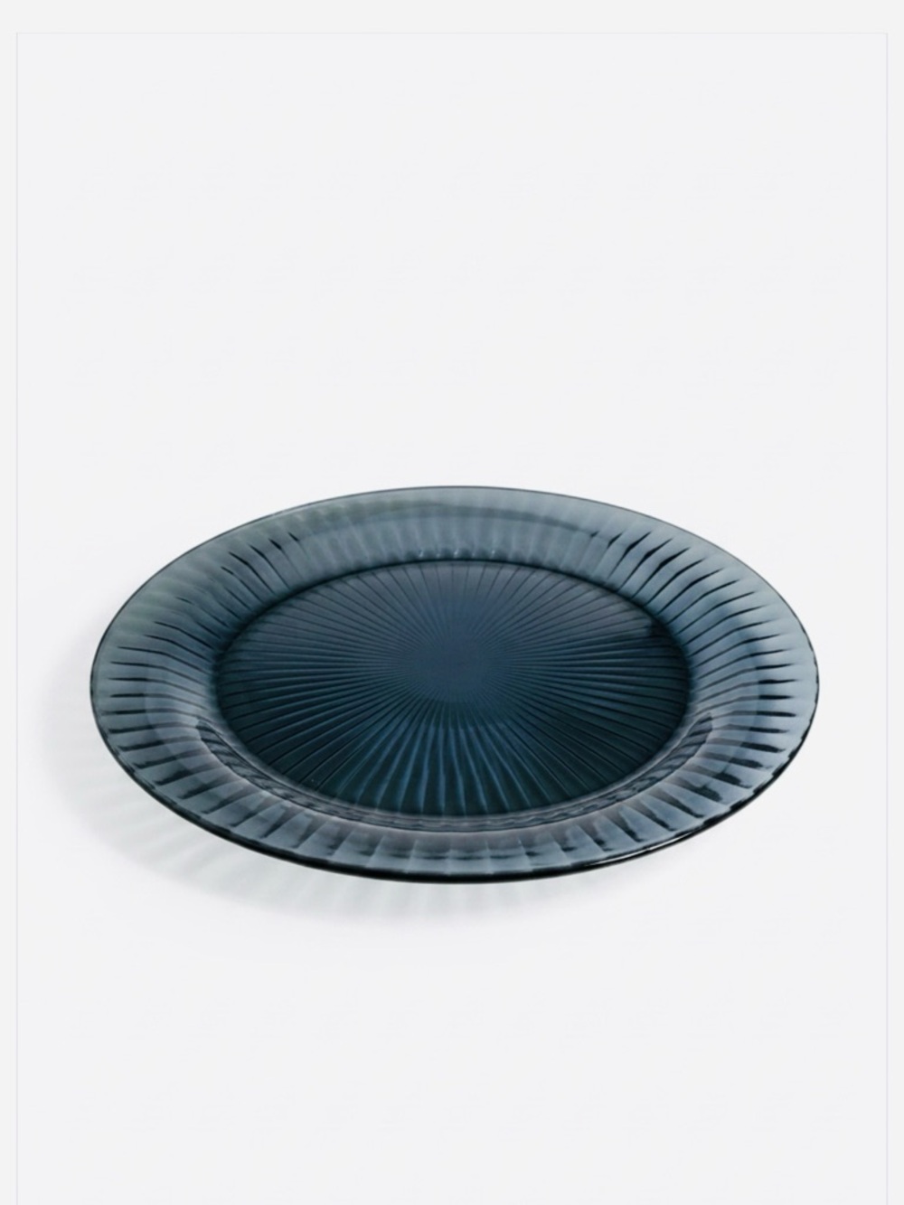 Blue Glass 12” Dinner Charger Plate